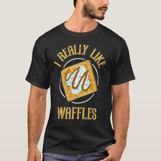 T-shirt J'Aime Vraiment Waffles Cone Cuisinière Petit Déje