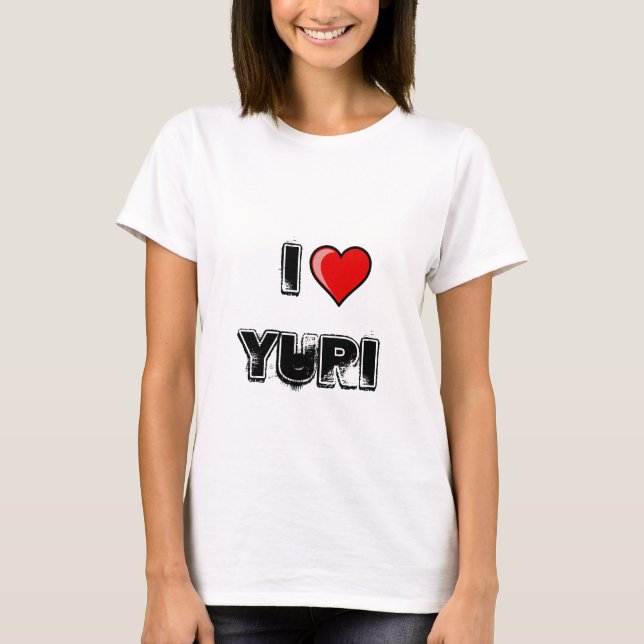 T-shirt J'aime Yuri (Devant)
