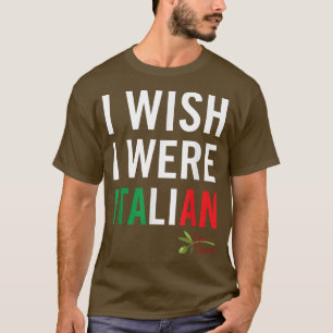 T-shirt J'aimerais être italien de Papa Vince