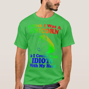 T-shirt J'Aimerais Être Une Unicorne Essentielle