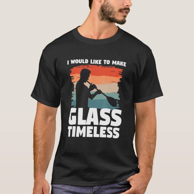 T-shirt J'Aimerais Faire Du Verre Un Verre Sans Temps G (Devant)