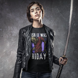 T-shirt J'aimerais que ce soit vendredi à l'halloween
