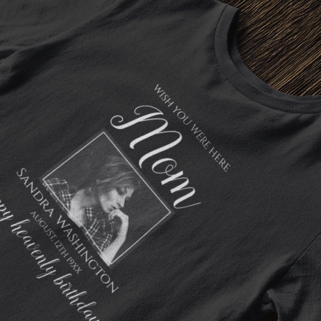 T-shirt J'Aimerais Que Vous Étiez Ici | Photo Anniversaire (Créateur téléchargé)
