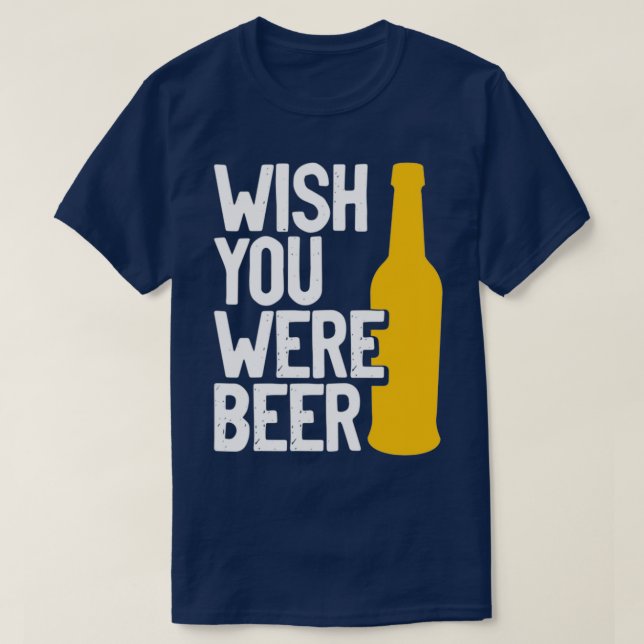T-shirt J'aimerais que vous soyez bière 2 (Design devant)