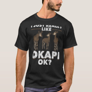 T-shirt J'Aimerais Vraiment Okapi Ok Afrique Safari Animal