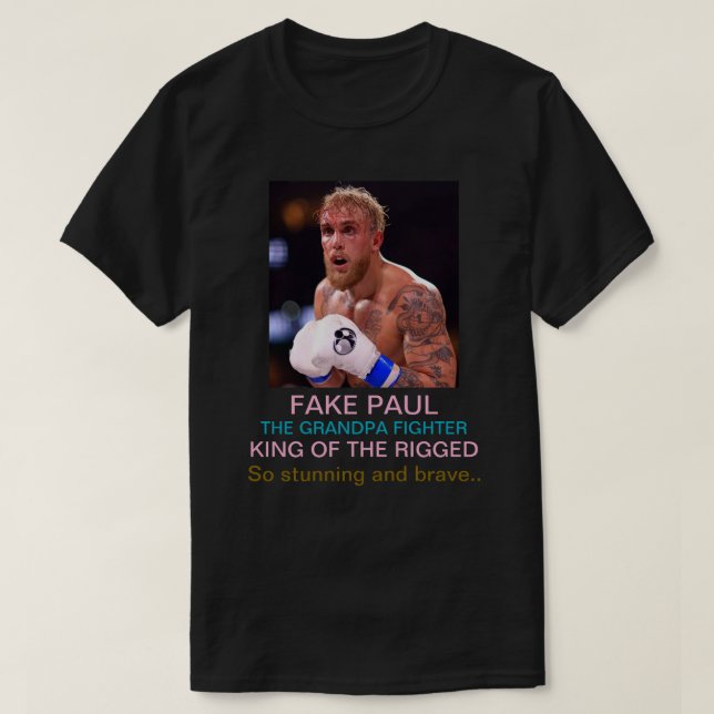 T-shirt Jake Paul Le combattant grand-père (Design devant)