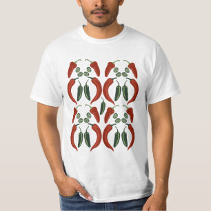 T-shirt Jalapeño Chili Peppers Art Motif