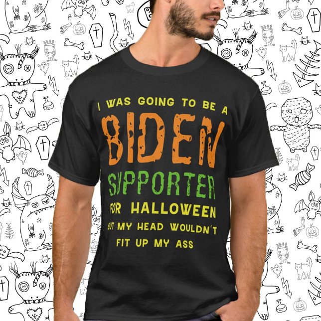 T-shirt J'allais être un supporter de Biden pour Halloween (Biden Halloween)
