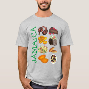 T-shirt JAMAICA Jamaïcain Foods Caribbean Island Cuisine