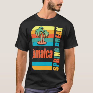 T-shirt Jamaica Spring Break High School Retro Beach Graph