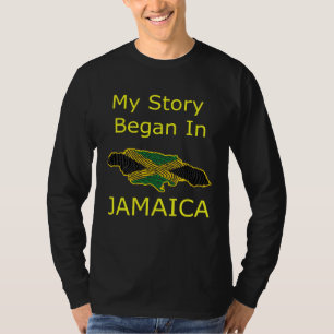 T-shirt Jamaïcain 2022 Mon histoire a commencé en Jamaïque