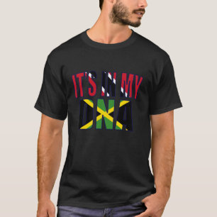 T-shirt Jamaïcain et Trinidadien Mix Drapeau ADN Patrimoin