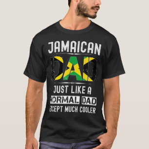 T-shirt Jamaïcain papa Fête des pères Jamaïque Drapeau Hom