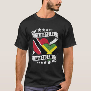 T-shirt Jamaïcain Trinidad moitié Trinidad et moitié jamaï