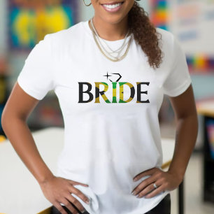 T-shirt Jamaïcaine Mariée Mariage jamaïcaine Bachelorette