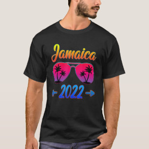 T-shirt Jamaïque 2022 Vintage Cool de plage lunettes vacan