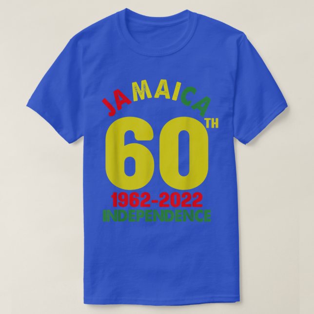 T-shirt Jamaïque 60e fête de l'indépendance 2022 Jam (Design devant)