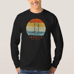 T-shirt Jamaïque Antilles Vintage Plan directeur Voilier V