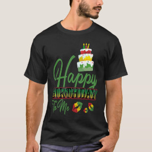 T-shirt Jamaïque Birthday Cake Joyeux anniversaire pour mo