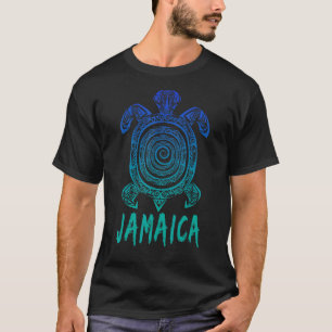 T-shirt Jamaïque Caribe Tortues de mer Tribal Plongée sous