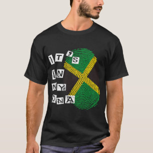 T-shirt Jamaïque Dans Mon ADN Fier Drapeau Jamaïcain Jamaï