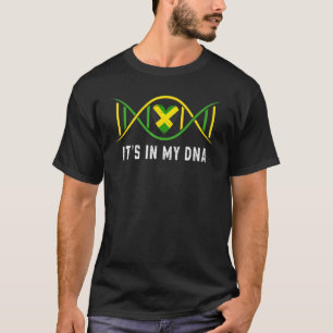 T-shirt Jamaïque Drapeau dans mon coeur jamaïcain