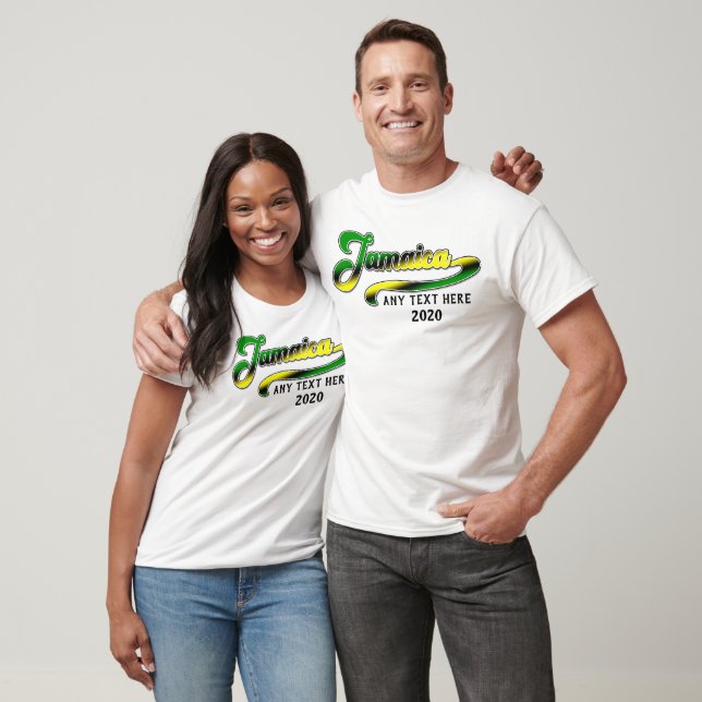 T-shirt Jamaïque Green Black Yellow Cruise Group Correspon (Unisexe)