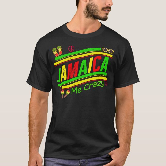 T-shirt Jamaïque Me Crazy Cruise Vacances Groupe Correspon (Devant)