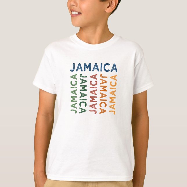 T-shirt Jamaïque mignon coloré (Devant)