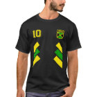 Jamaïque Soccer Jamaican Football Stripes 10 Jerse