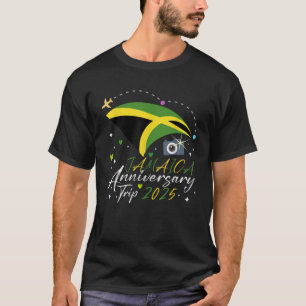 T-shirt Jamaïque Voyage Anniversaire 2025 Mariage Couples