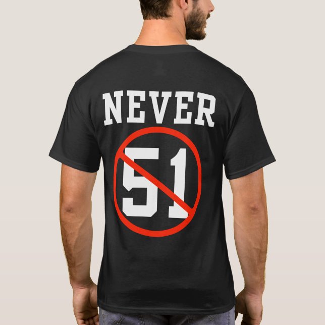 T-shirt Jamais 51 St - Canada Jamais 51 Etat (Dos)
