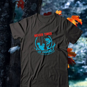 T-shirt Jamais Fatigué De La Pêche