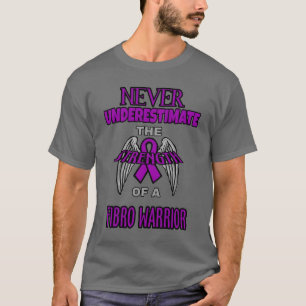 T-shirt Jamais… guerrier fibro