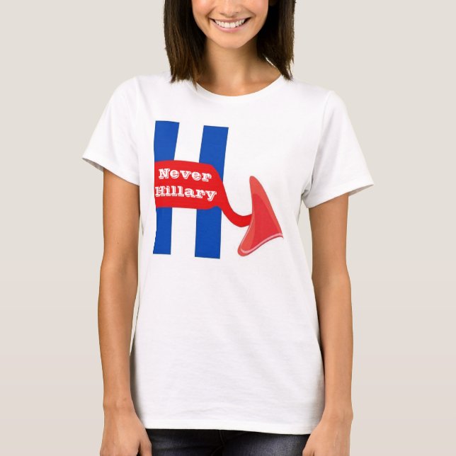 T-shirt jamais Hillary (Devant)