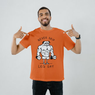 T-shirt Jamais Sauter Jour de la Jambe - Drôle Carlin de g