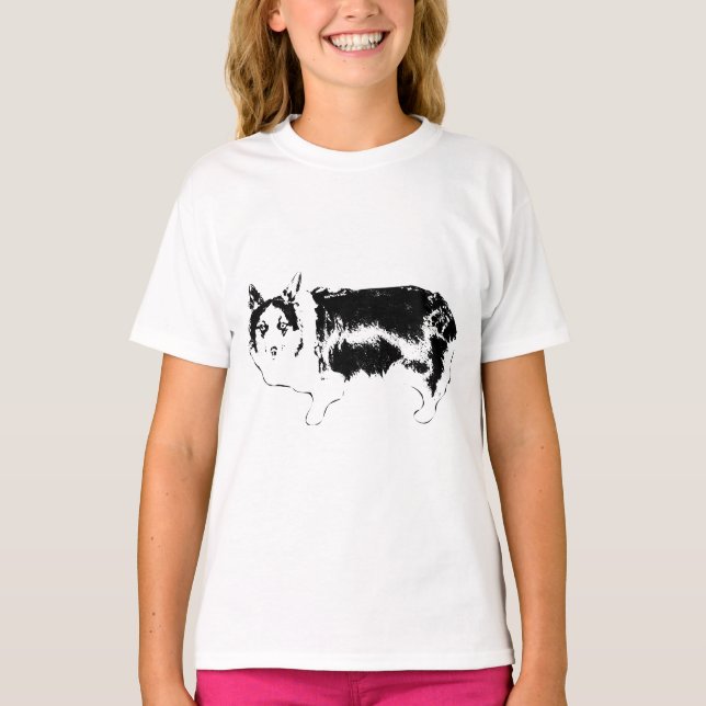 T-shirt Jambes courtes, grande personnalité (Devant)