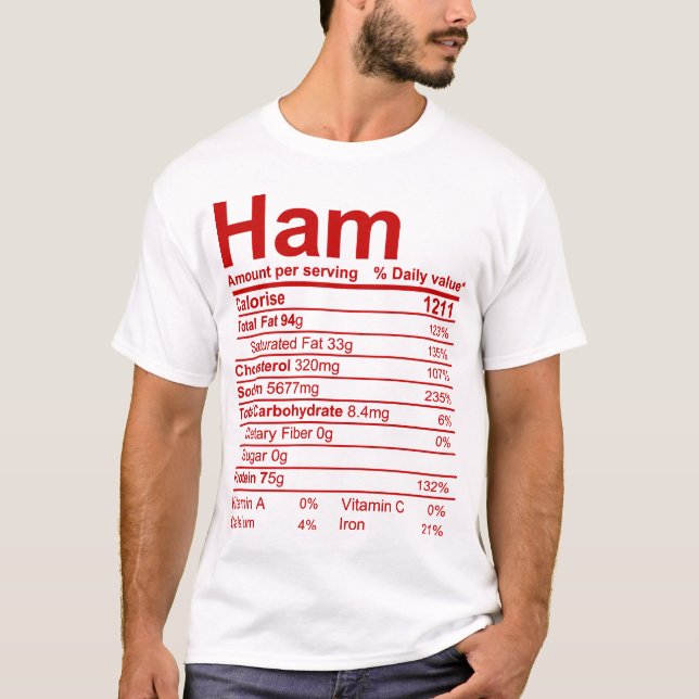 T-shirt jambon (Devant)