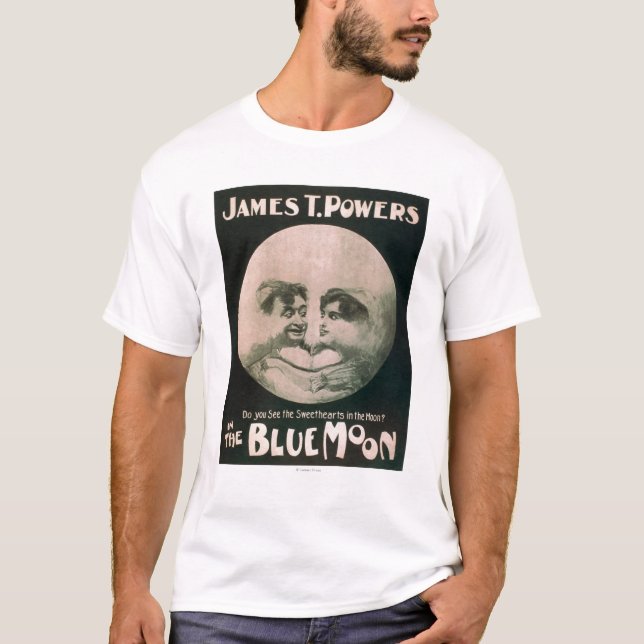 T-shirt James T. Powers dans le théâtre de lune bleue (Devant)