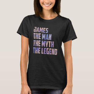 T-shirt James The Man The Myth The Legend Fête des pères S