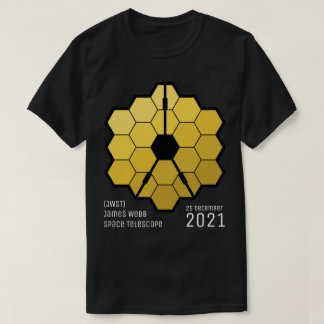 T-shirt James Webb télescope spatial Miroir jaune personna