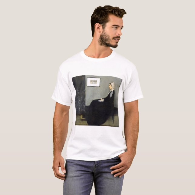 T-shirt JAMES WHISTLER - disposition dans le gris et le (Devant entier)