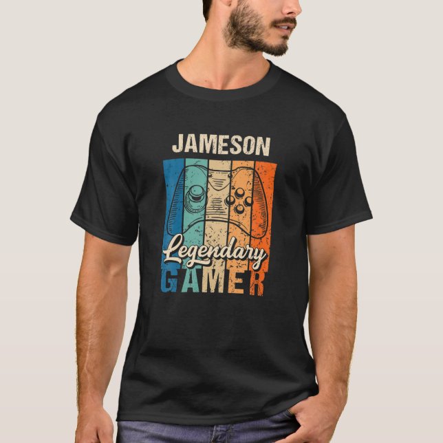 T-shirt Jameson Name Gift - Joueur légendaire personnalisé (Devant)