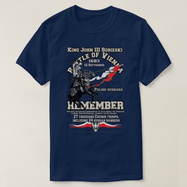 T-shirt Jan III Sobieski Bataille de Vienne (Design devant)
