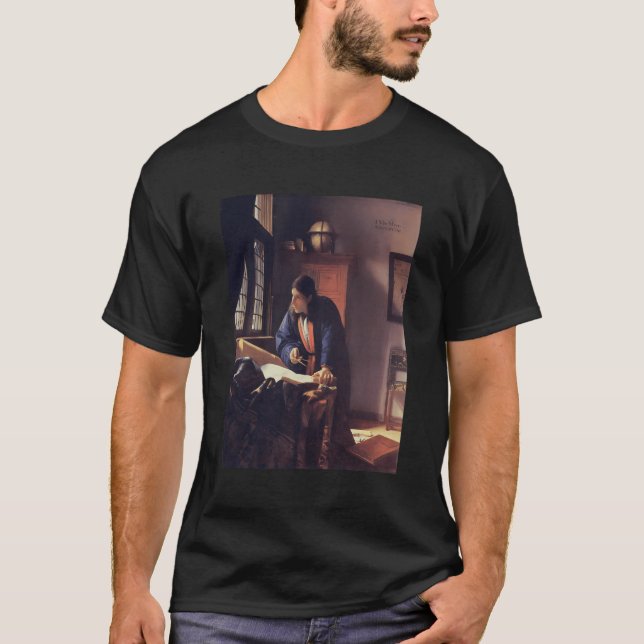 T-shirt Jan Vermeer Est Le Géographe (Devant)