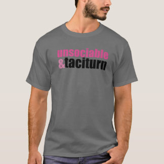 T-shirt Jane Austen Fierté Et Préjudice 'Insociable Et Ta