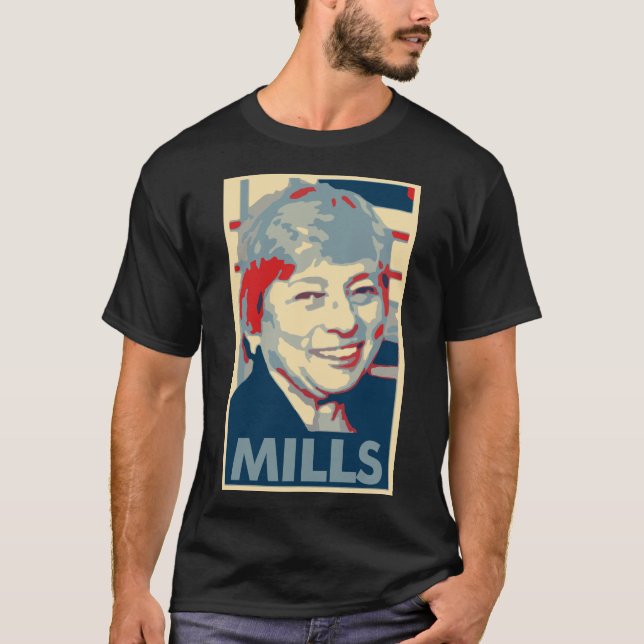 T-shirt Janet fraise la parodie politique d'affiche (Devant)