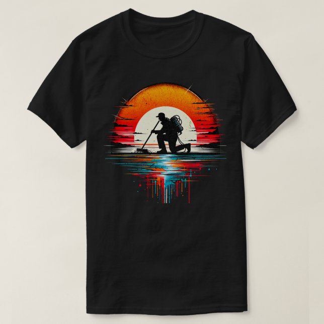 T-shirt Janitor Untold Heroes Retro Design (Design devant)