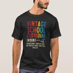 T-shirt Janitress School Custodian Clea