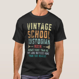 T-shirt Janitress School Custodian Clea